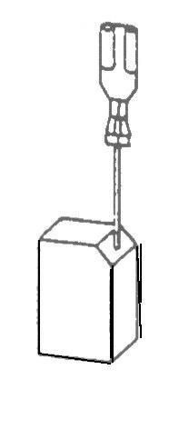 Uhlíková kefa-pár 6,3x8x13mm DeWALT